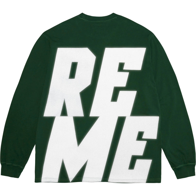 SUPREME REFLECTIVE L/S TOP-GREEN