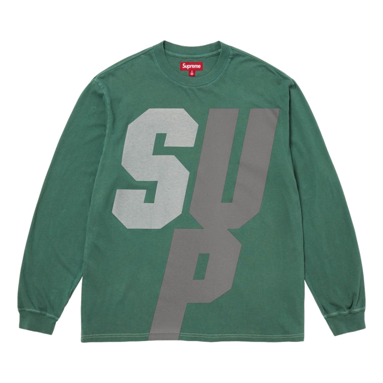 SUPREME REFLECTIVE L/S TOP-GREEN