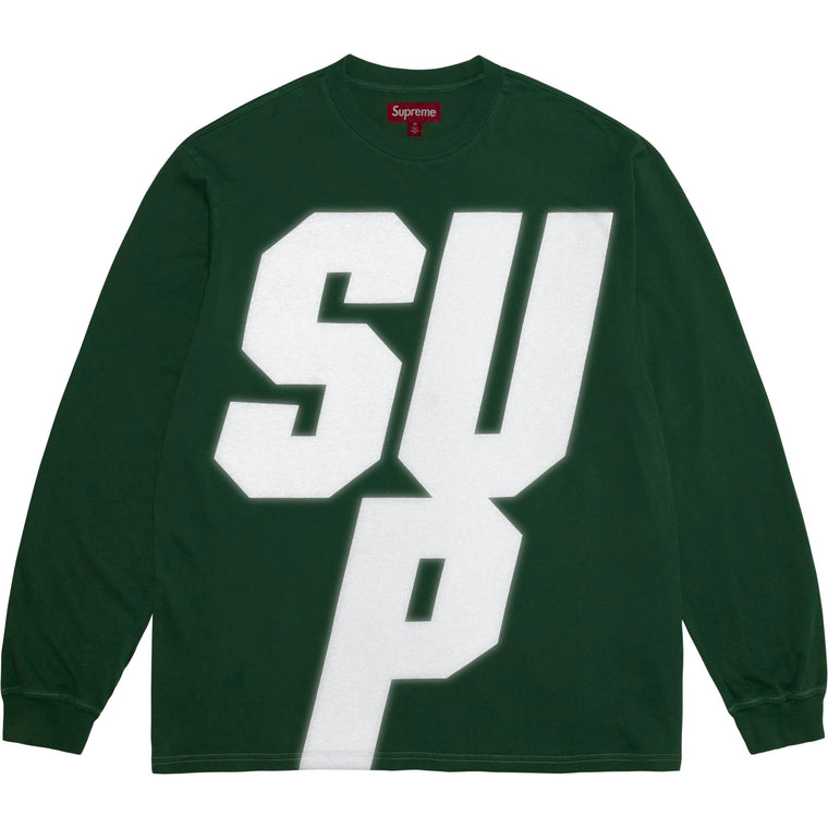 SUPREME REFLECTIVE L/S TOP-GREEN