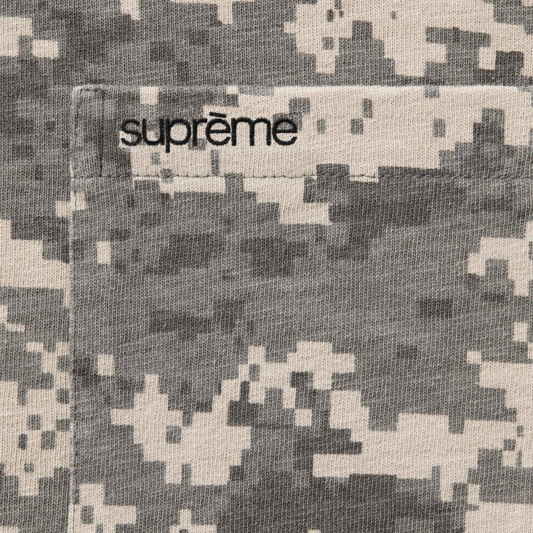 SUPREME S/S POCKET TEE-DIGI CAMO