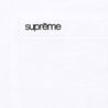 SUPREME S/S POCKET TEE-WHITE