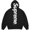 SUPREME SATIN APPLIQUE HOODED SWEATSHIRT-BLACK