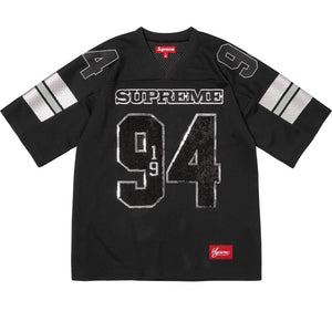SUPREME SEQUIN FOOTBALL JERSEY-BLACK