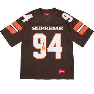 SUPREME SEQUIN FOOTBALL JERSEY-BROWN