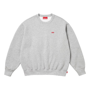 SUPREME SMALL BOX CREWNECK-HEATHER GREY