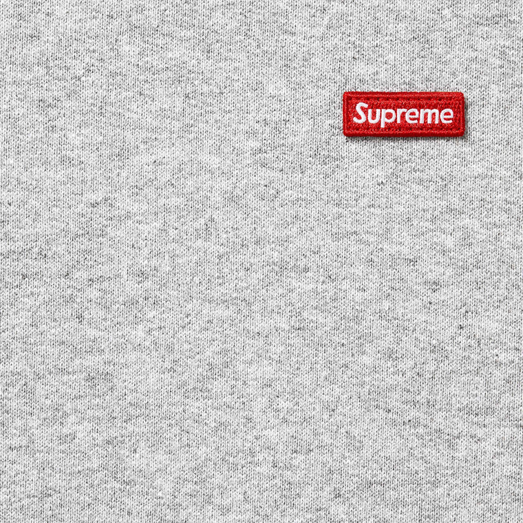 SUPREME SMALL BOX CREWNECK-HEATHER GREY