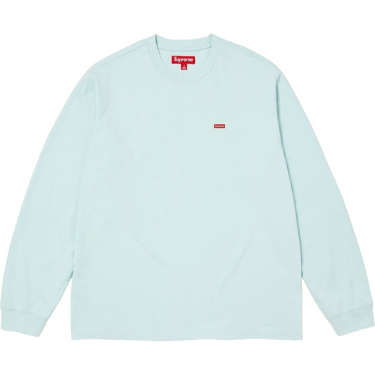 SUPREME SMALL BOX L/S TEE-LIGHT BLUE