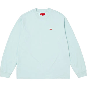 SUPREME SMALL BOX L/S TEE-LIGHT BLUE