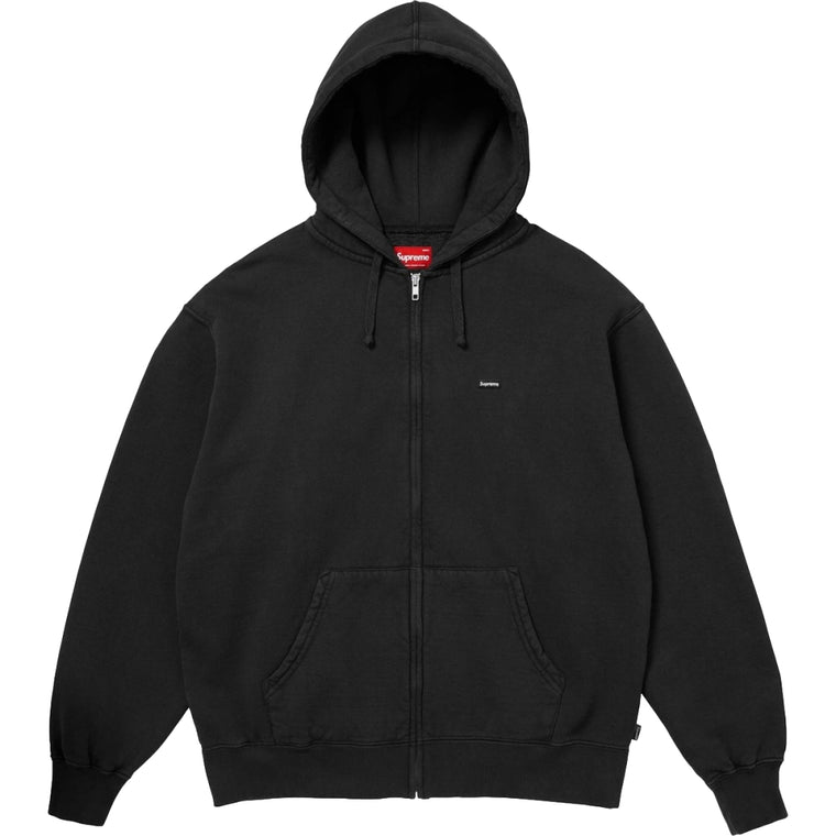 SUPREME SMALL BOX ZIP UP HOODED SWEATSHIRT-BLACK