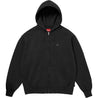 SUPREME SMALL BOX ZIP UP HOODED SWEATSHIRT-BLACK