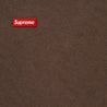 SUPREME SMALL BOX ZIP UP HOODED SWEATSHIRT-BROWN