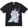 SUPREME SNOWMAN TEE-BLACK