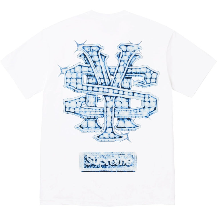 SUPREME SNOWMAN TEE-WHITE