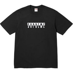 SUPREME SPLIT TEE-BLACK