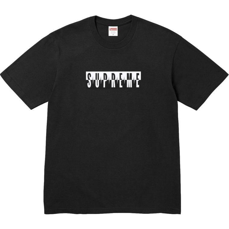 SUPREME SPLIT TEE-BLACK