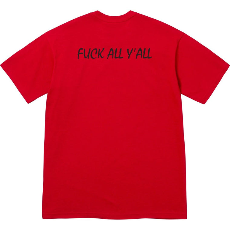 SUPREME SPLIT TEE-RED