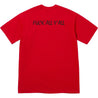 SUPREME SPLIT TEE-RED
