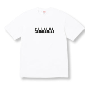 SUPREME SPLIT TEE-WHITE