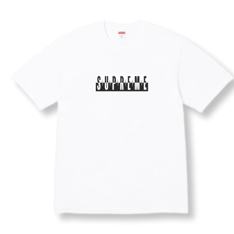 SUPREME SPLIT TEE-WHITE