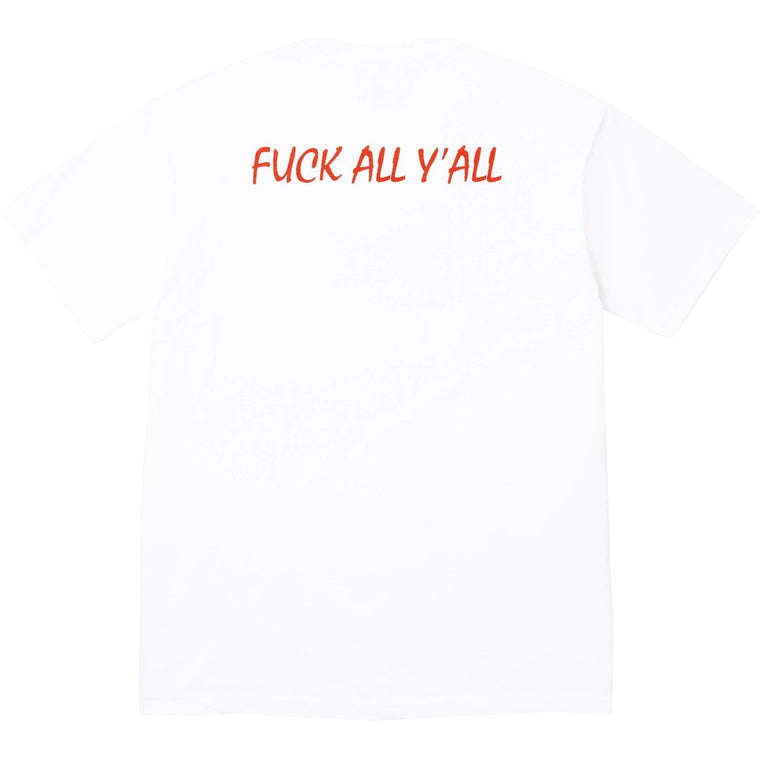 SUPREME SPLIT TEE-WHITE