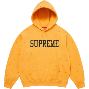 SUPREME STARS STUDDED HOODED SWEATSHIRT-GOLD