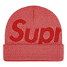 SUPREME STUDDED KNOCKOUT BIG LOGO BEANIE-RED