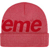 SUPREME STUDDED KNOCKOUT BIG LOGO BEANIE-RED
