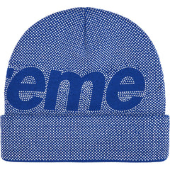 SUPREME STUDDED KNOCKOUT BIG LOGO BEANIE-ROYAL - Popcorn Store