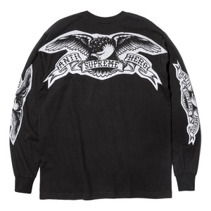 SUPREME ANTIHERO® EAGLE L/S TEE-BLACK