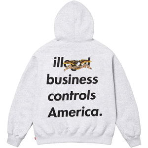 SUPREME ANTIHERO® HOODED SWEATSHIRT-ASH GREY