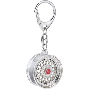 SUPREME BBS RS RIM KEYCHAIN-SILVER