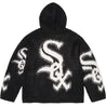 SUPREME CHICAGO WHITE SOX ZIP UP HOODED SWEATER-BLACK