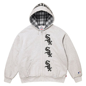 SUPREME CHICAGO WHITE SOX™ ZIP UP HOODED SWEATSHIRT-ASH GREY