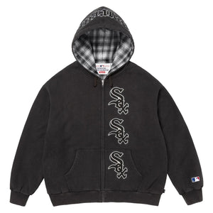 SUPREME CHICAGO WHITE SOX™ ZIP UP HOODED SWEATSHIRT-BLACK