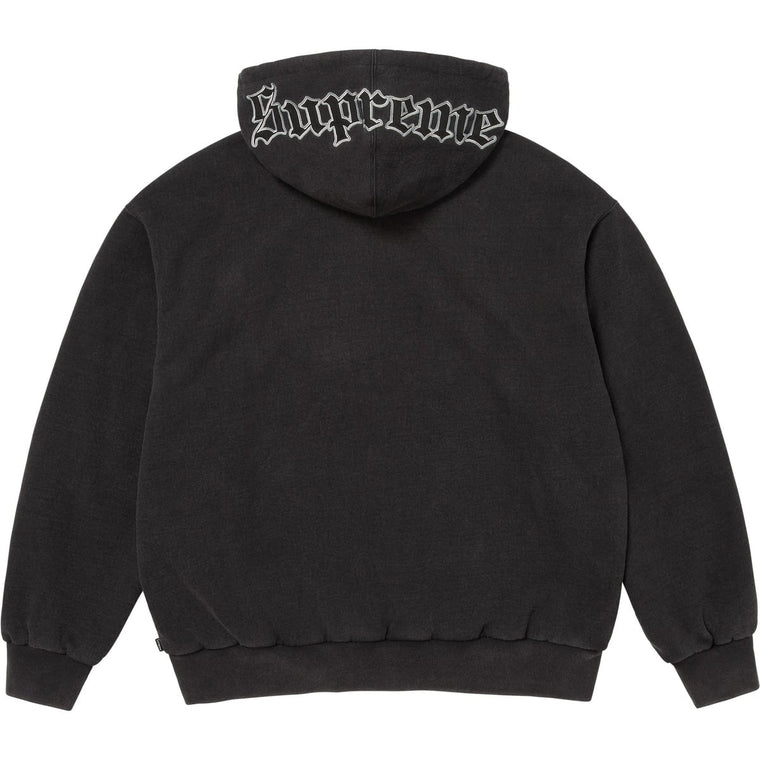 SUPREME CHICAGO WHITE SOX™ ZIP UP HOODED SWEATSHIRT-BLACK