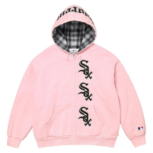 SUPREME CHICAGO WHITE SOX™ ZIP UP HOODED SWEATSHIRT-LIGHT PINK