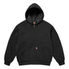 SUPREME DICKIES QUILTED LINED ZIP UP HOODED SWEATSHIRT-BLACK