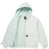 SUPREME DICKIES QUILTED LINED ZIP UP HOODED SWEATSHIRT-PALE BLUE