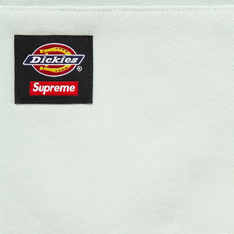 SUPREME DICKIES QUILTED LINED ZIP UP HOODED SWEATSHIRT-PALE BLUE