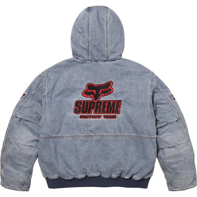 SUPREME FOX RACING® HOODED WORK JACKET-DENIM