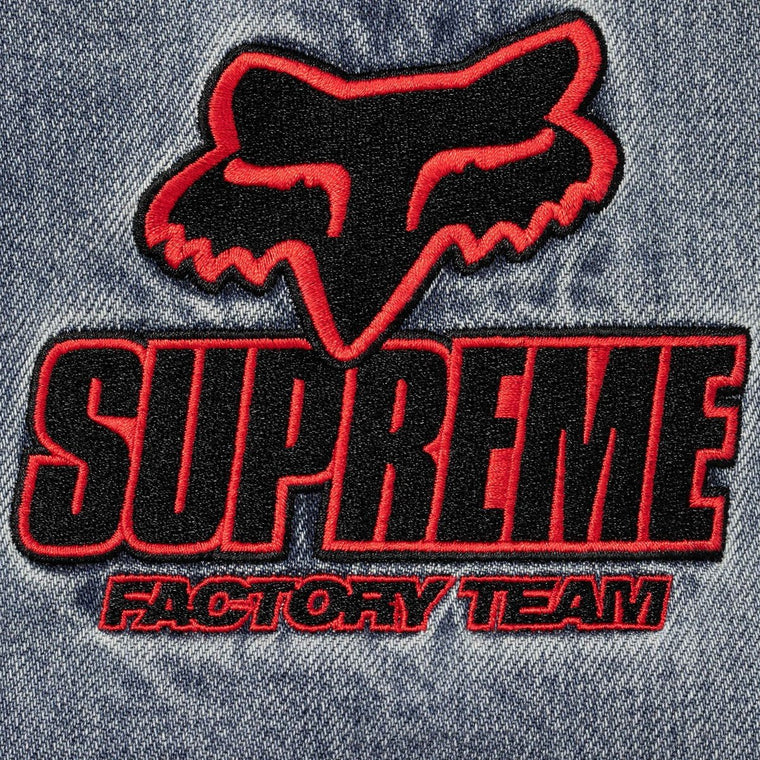 SUPREME FOX RACING® HOODED WORK JACKET-DENIM