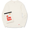 SUPREME HANES® THERMAL CREW (1 PACK)-WHITE