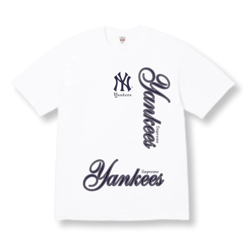 SUPREME MLB TEAMS TEE YANKEES-WHITE