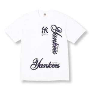 SUPREME MLB TEAMS TEE YANKEES-WHITE