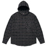 SUPREME NUMBER (N)INE® HOODED FLANNEL SHIRT-BLACK
