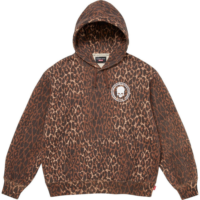 SUPREME NUMBER (N)INE® HOODED SWEATSHIRT-LEOPARD