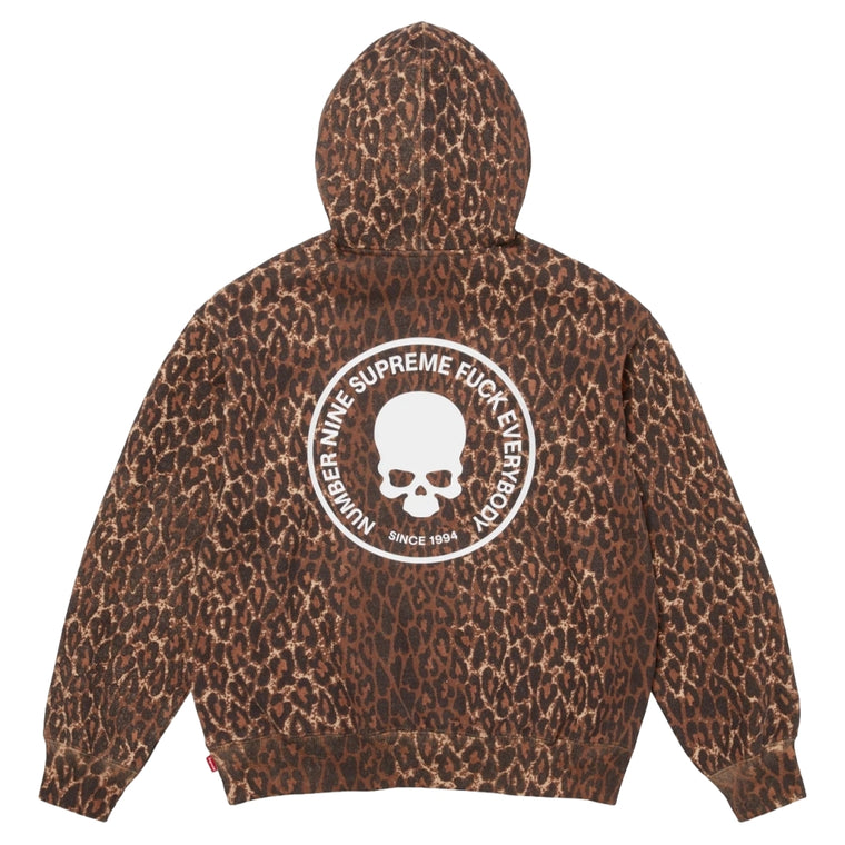SUPREME NUMBER (N)INE® HOODED SWEATSHIRT-LEOPARD
