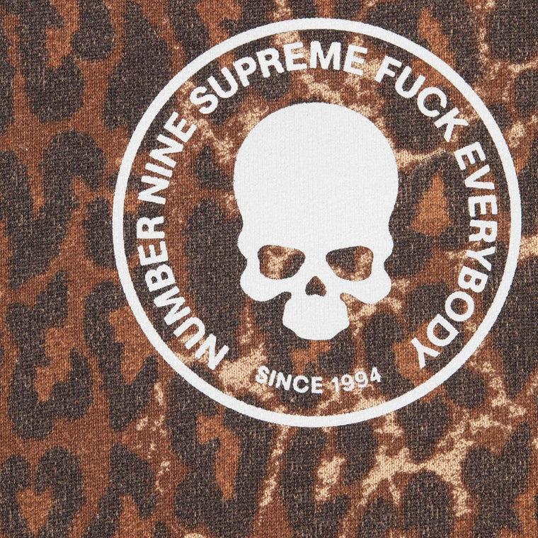 SUPREME NUMBER (N)INE® HOODED SWEATSHIRT-LEOPARD