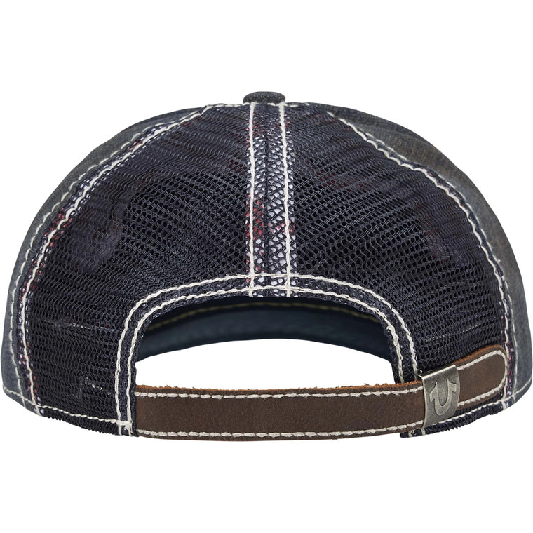 SUPREME TRUE RELIGION® MESH BACK 6-PANEL-DIRTY INDIGO