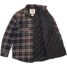 SUPREME TRUE RELIGION®  QUILTED LINED PLAID FLANNEL SHIRT-BLACK
